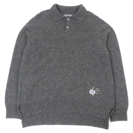 DIOR Homme 243m830at449 100% Cashmere Tinny Logo Patch Long Sleeves Sweater