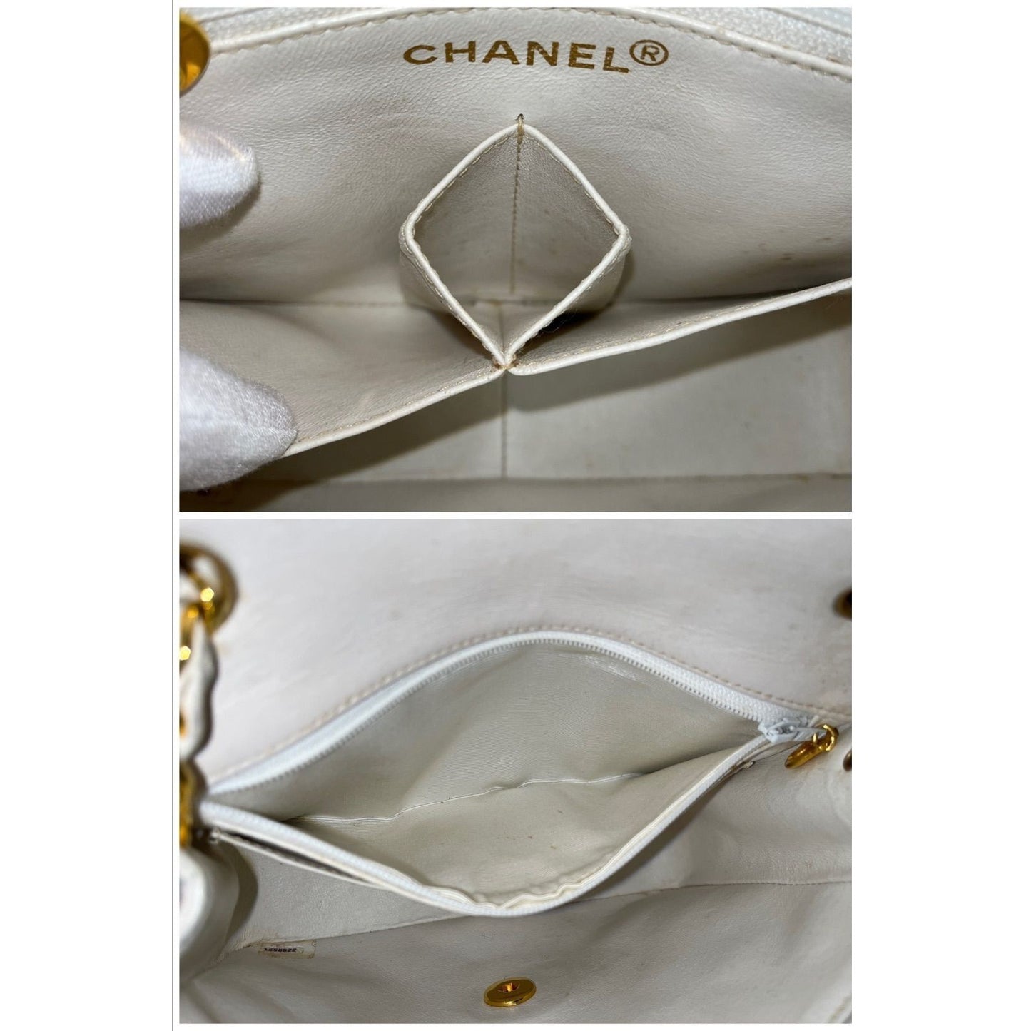 CHANEL 24K Timeless Classic Vintage Small Single Flap Bag Chain Purse