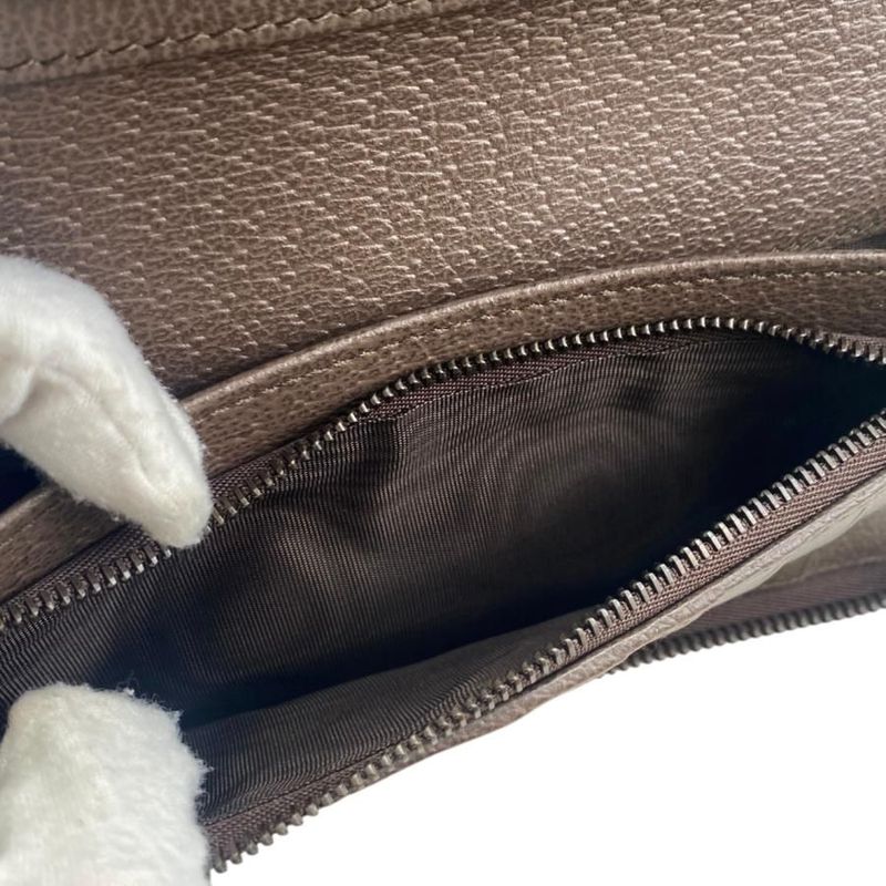Gucci Bi-Fold Long Wallet Ophidia Zip-Around Wallet 838619 GG Pattern Double G
