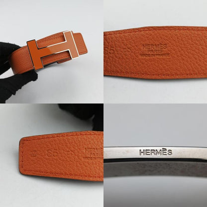 Hermes Vintage H Orange Leather M 85 CO