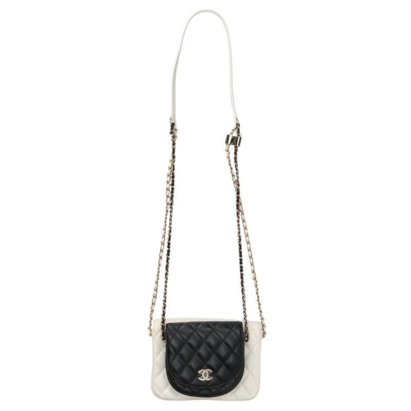 Chanel Lambskin Crossbody Chain Shoulder Bag Women