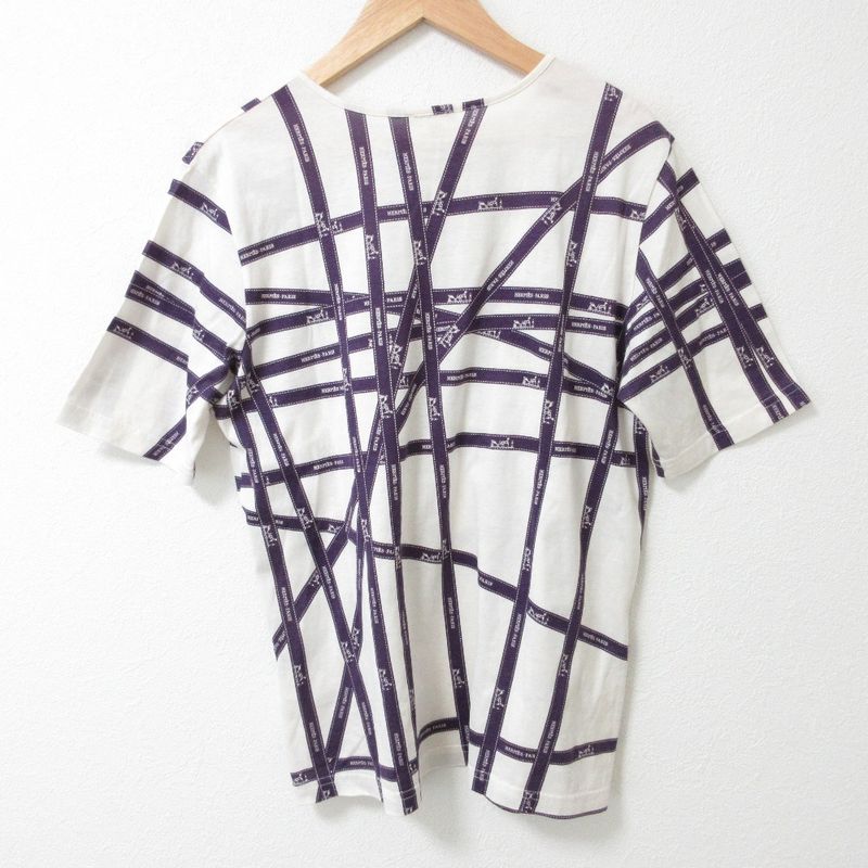Good Hermes Margiela Period Bordic Ribbon Short Sleeve T-Shirt Cut and Sewn