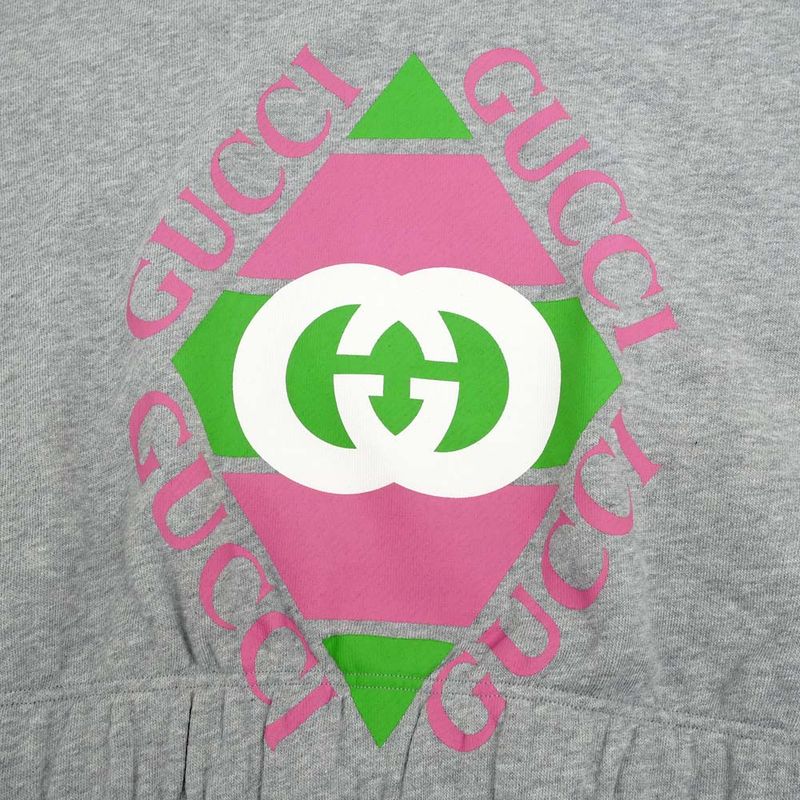 Gucci Sweat Short Length S Size Gray 717404 Long Sleeve Sweatshirt