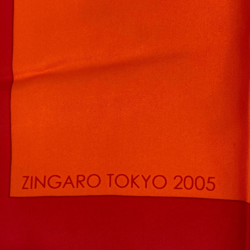 Hermes Scarf Silk Zingaro Tokyo 2005 Zingaro Tokyo 2005 Orange