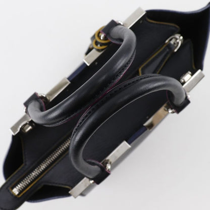 Fendi Petit Trois Jour 2WAY Shoulder 8bh333 Leather Black Ladies Handbag