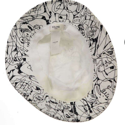 Celine 22ss Graphic Design Bucket Hat 2auv1697q White L
