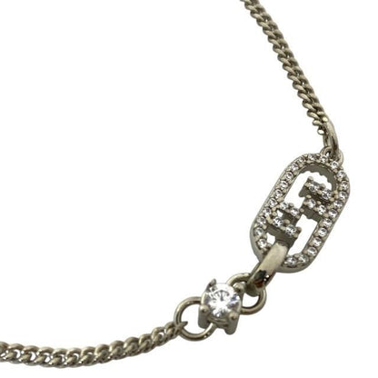 Fendi 8ah428 Bracelet O'lock Bangle Accessories Crystal Metal Silver