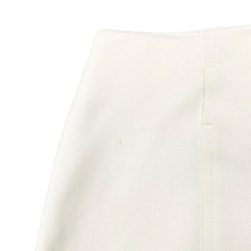 Hermes Slacks High Waist Pants 4h0478dr Size 34 Ivory White Hermes