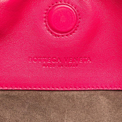 Bottega Veneta Intrecciato Chain Shoulder Bag Pink Leather Women Bottega Veneta