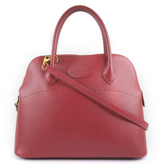Hermes Bolide 31 Courchevel Red 0Y Ladies Handbag