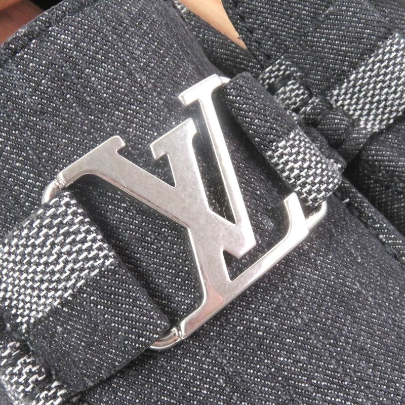 Louis Vuitton 2022 LV Hockenheim Line Damier LV Logo Hardware Denim Leather