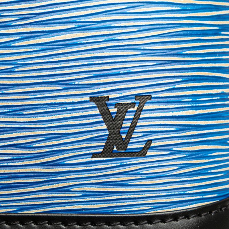 Louis Vuitton Epi Denim Alma BB Handbag Shoulder Bag 2WAY M41437 Blue Black