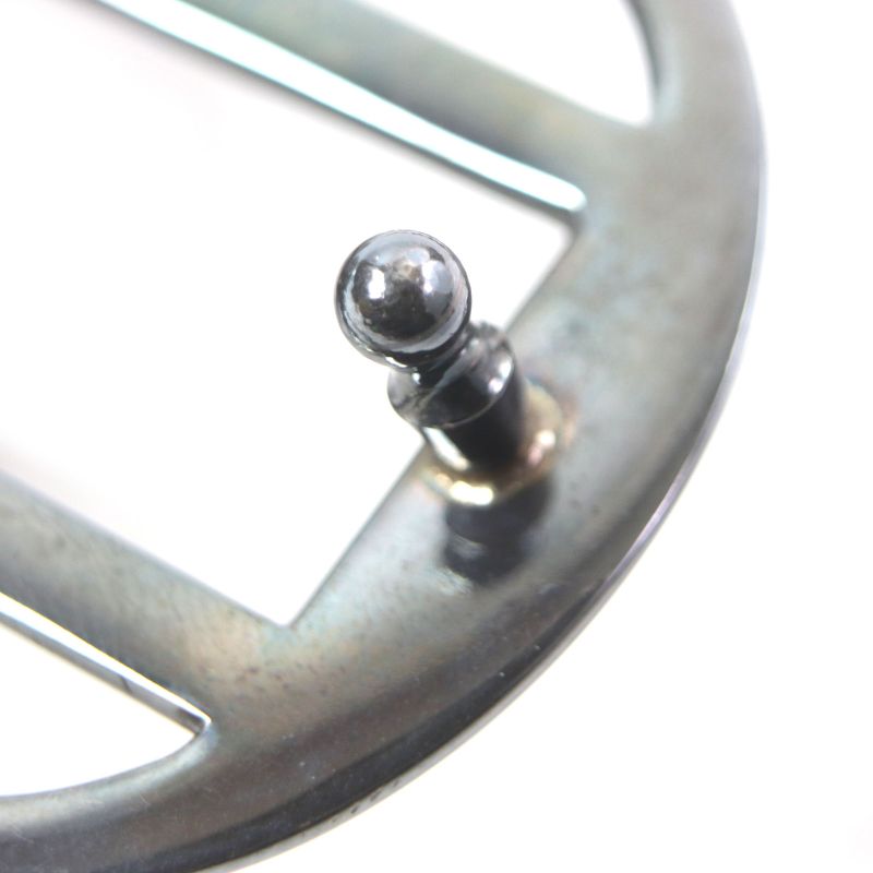 Hermes Touareg Hand Engraved Design Chrome Color Leather Use Belt Buckle Sv925