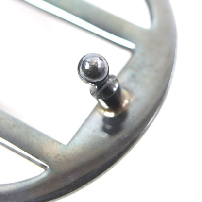 Hermes Touareg Hand Engraved Design Chrome Color Leather Use Belt Buckle Sv925