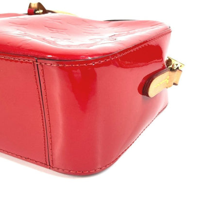 Louis Vuitton Shoulder Bag Santa Monica M90368 Monogram Vernis Canvas Threes Red