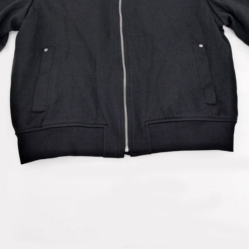 Hermes Zip Up Blouson Jacket 38 Size Black White Outerwear - Women's