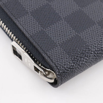 Louis Vuitton Zippy Organizer Travel Case N60111 Damier Graphite Canvas Black