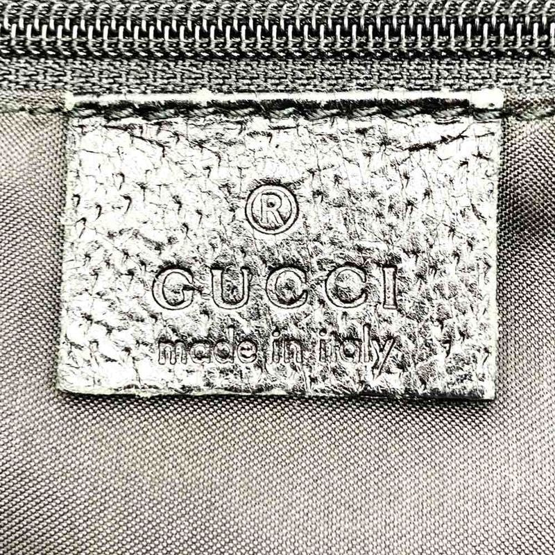 Gucci 001 3355 Jackie Shoulder Bag One Shoulder Black Nylon Canvas Women Vintage