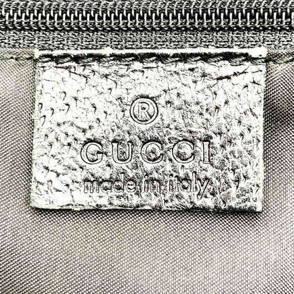 Gucci 001 3355 Jackie Shoulder Bag One Shoulder Black Nylon Canvas Women Vintage