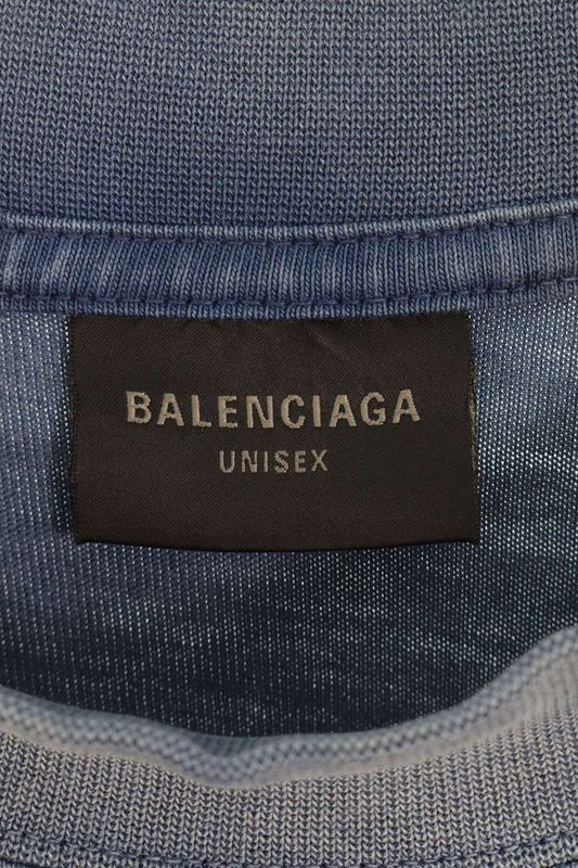 Balenciaga 764235 Tpvd5 BE KIND Print Damaged T-shirt Men's S