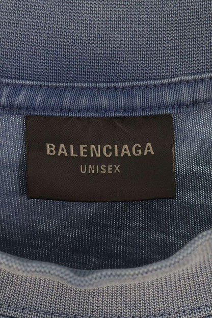 Balenciaga 764235 Tpvd5 BE KIND Print Damaged T-shirt Men's S