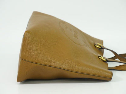 Authentic Prada Leather Shoulder Bag Tote Bag Brown Bag Pre-owned [follow-up