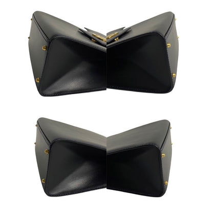 Celine Circle Logo Hardware Calf Leather 2-Way Tote Bag
