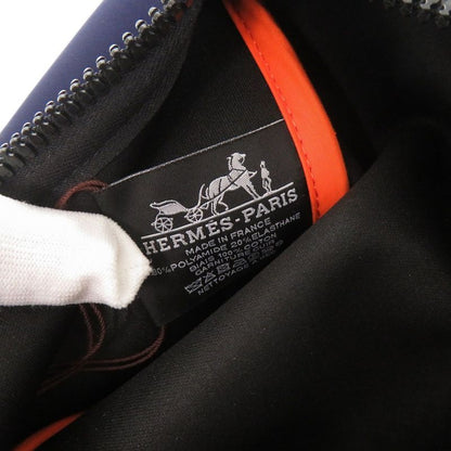 Hermes Neobain MM Nylon Polyurethane Blue Marine Pouch 0028 Hermes Men's