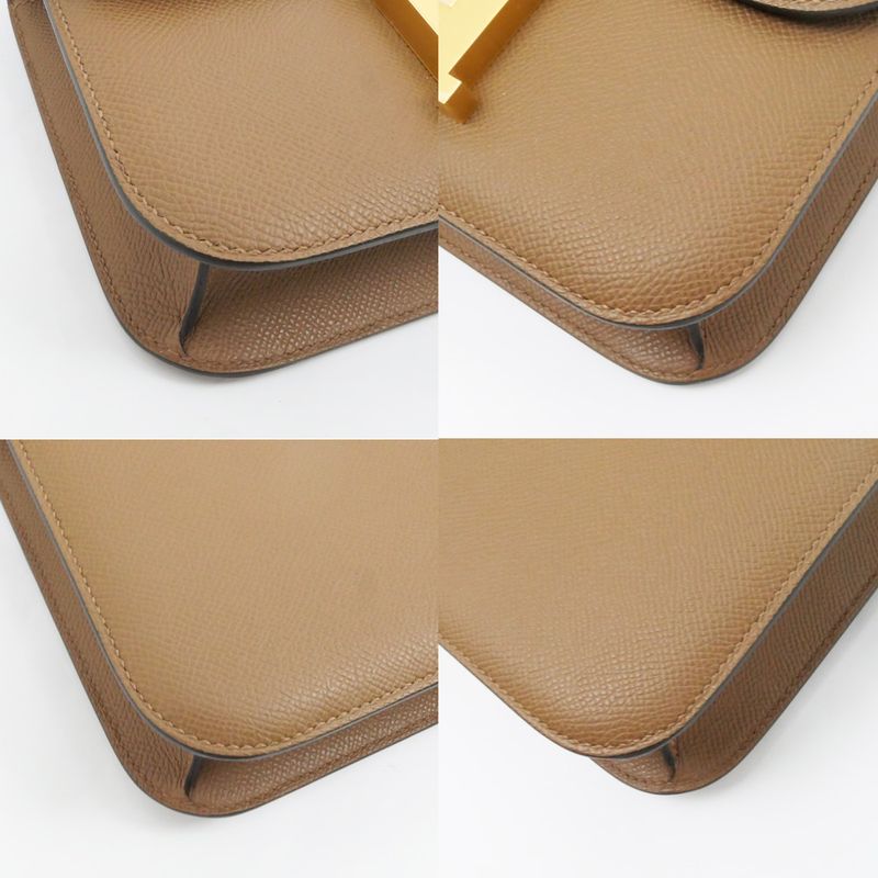 Hermes Constance 24 Milloire Arzan Epson W Engraved Leather Brown