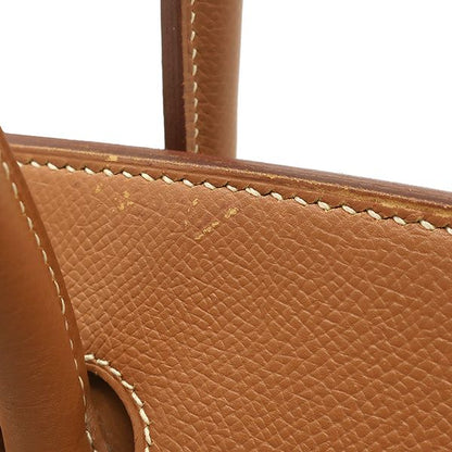 Hermes Handbag Birkin 35 Courchevel Gold Hardware Brown C Engraved [storage Bag