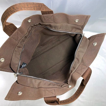 Hermes Tote Bag Tote MM Brown Her Line Excellent Condition
