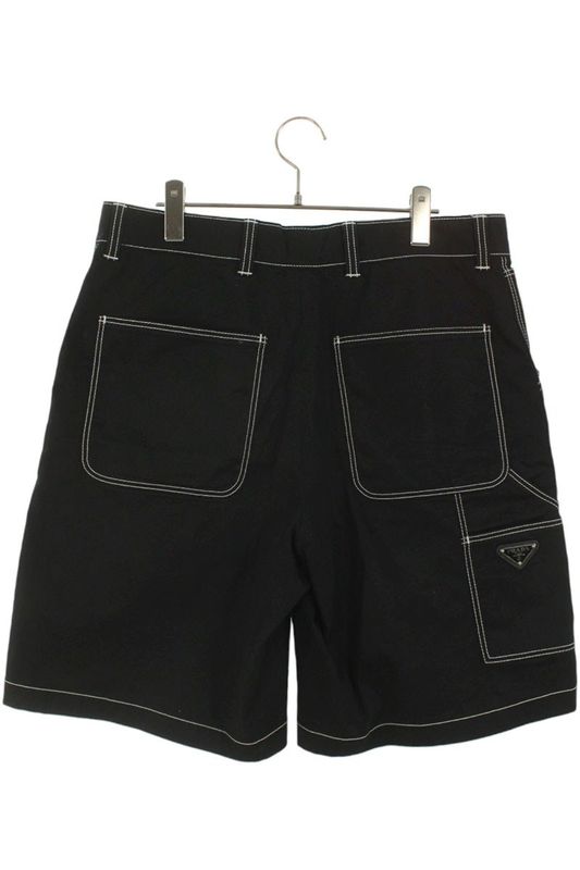 Prada Sph292 Logo Plate Bermuda Half Pants Men's 48