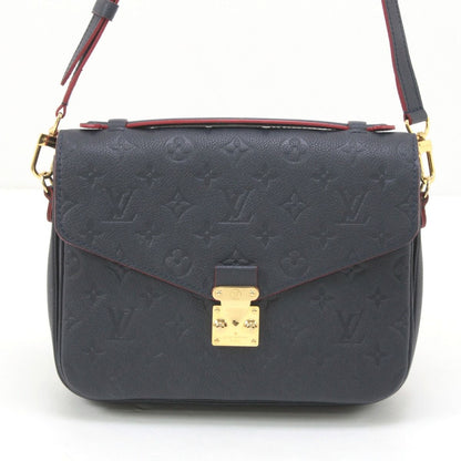 Louis Vuitton Monogram Plant Pochette Metis MM 2way Shoulder Bag M44071 Navy