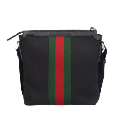 Gucci Sherry Line Shoulder Bag Canvas 631195 Black Men's Gucci Preowned Gucci