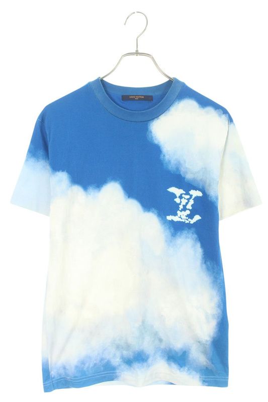 Louis Vuitton 20AW Rm202 NPG Hjy79w Cloud Logo Print T-shirt Men's XS