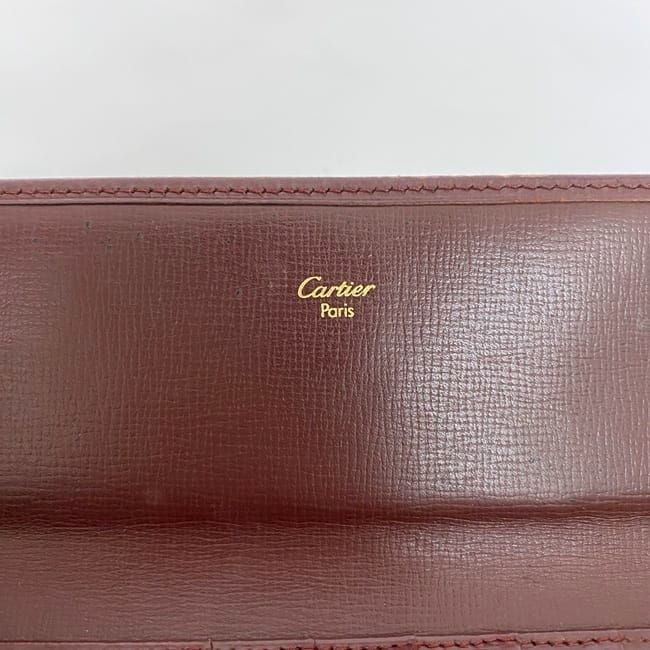 Cartier Trifold Long Wallet Ec22480 Bordeaux Must Wallet