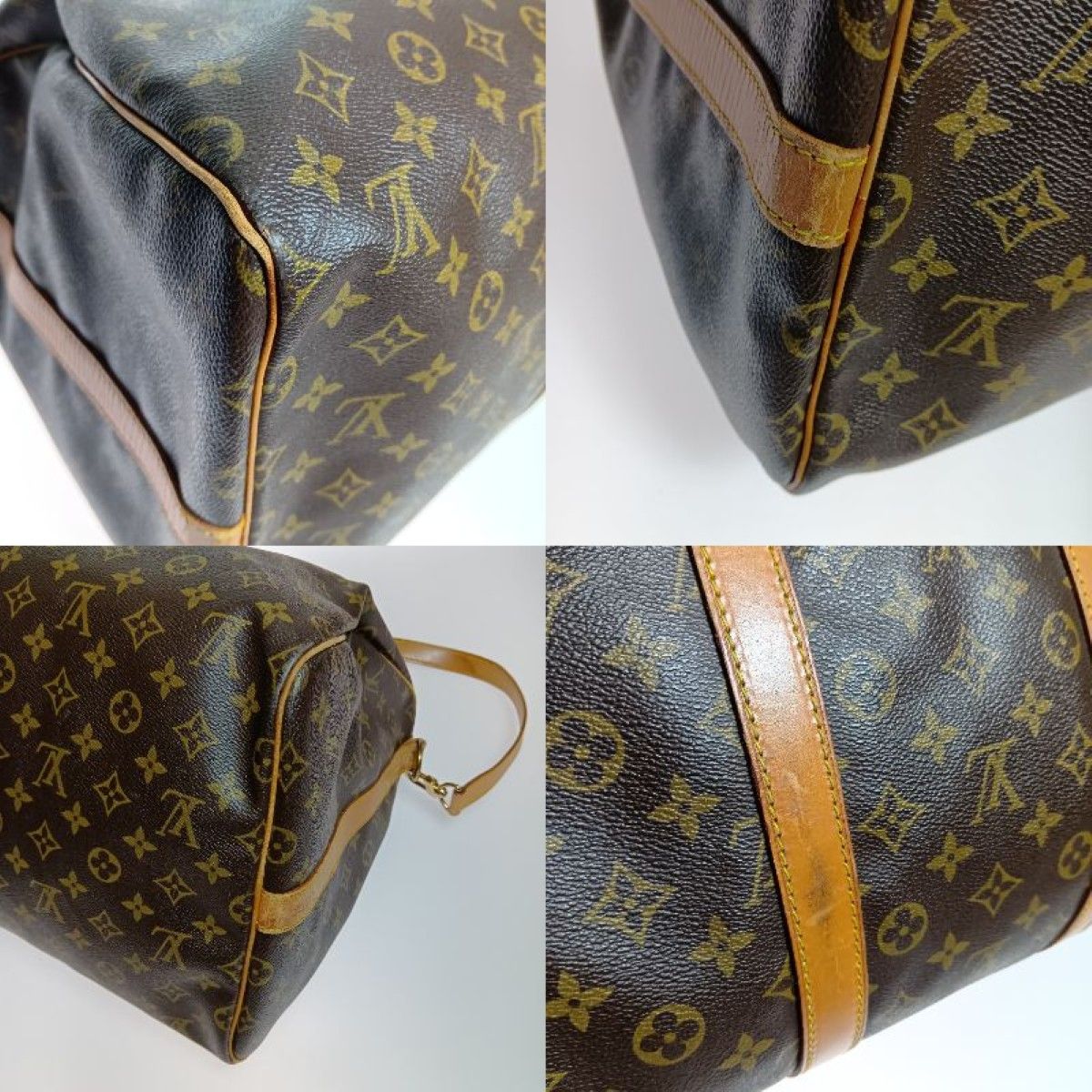 Louis Vuitton Monogram Keepall Bandouliere 55 Boston Bag M41414 Brown