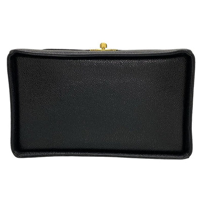 Chanel Vanity Bag - Black With Gold Hardware / Mirror