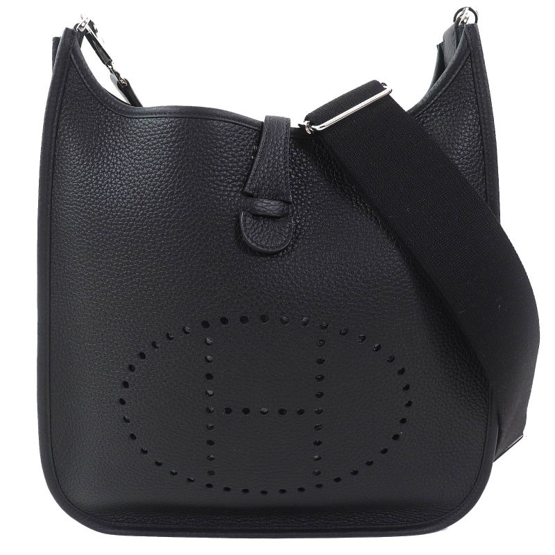 Hermes H056277ck89 Evelyn 3PM 29 Taurillon Clemence Silver Hardware Shoulder