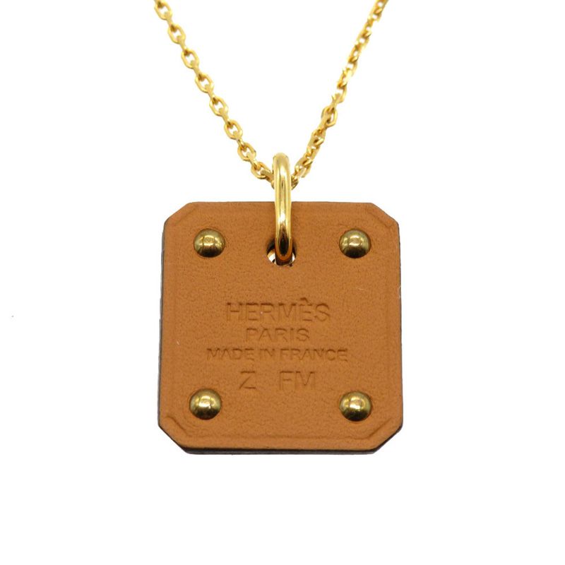 Hermes As De Coeur PM Heart Vorsift Gold Hardware Engraved Z (2021) Necklace