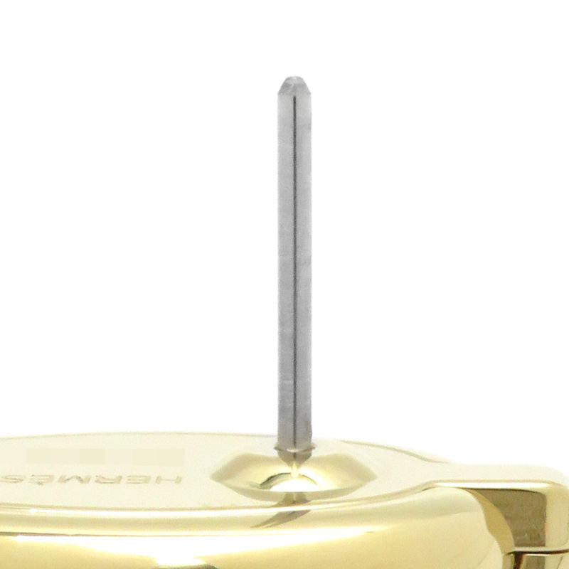 Hermes Earrings Mignon GP Enamel Black X Gold Hardware Chaine D'ancre Black [box