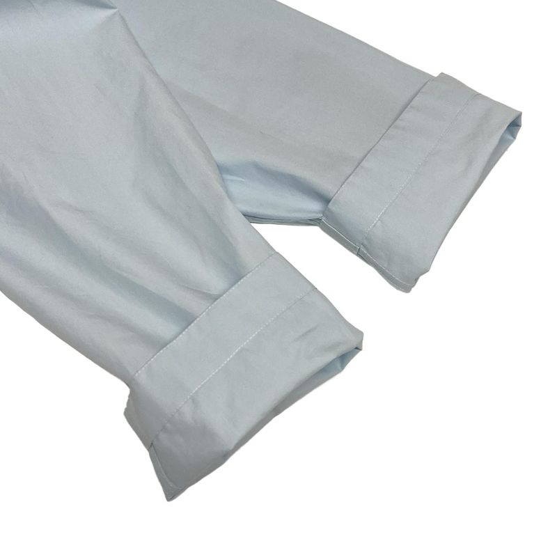 Hermes Blouson Size 37 Men - Light Blue Long Sleeves/zip Up/spring/fall Cotton