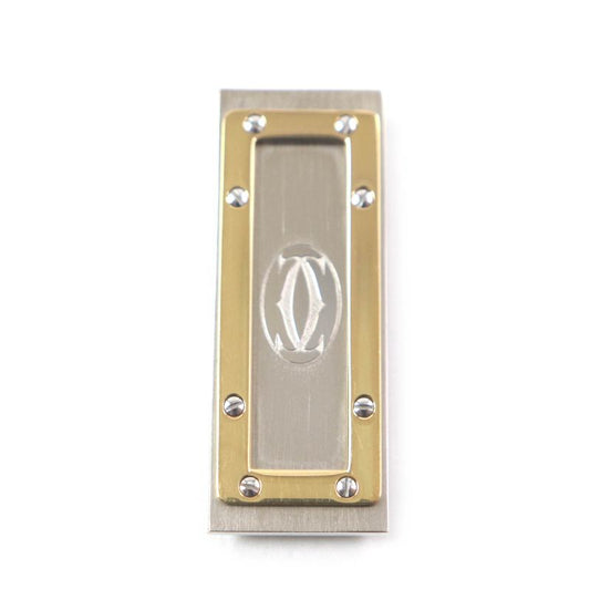 Cartier Must De Cartier Bill Clip Bill Scissors Money Clip Gold Silver Men's