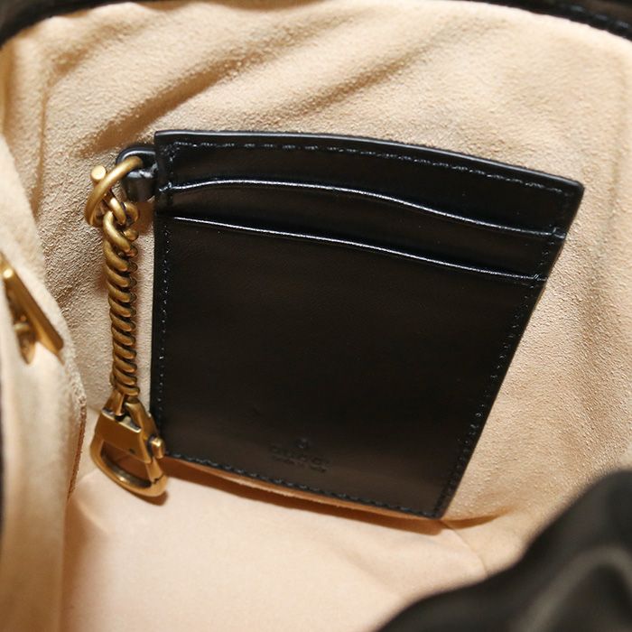 Gucci Small Bucket Bag GG Marmont 575163 Dtdrt 1000 Crossbody Shoulder Bag