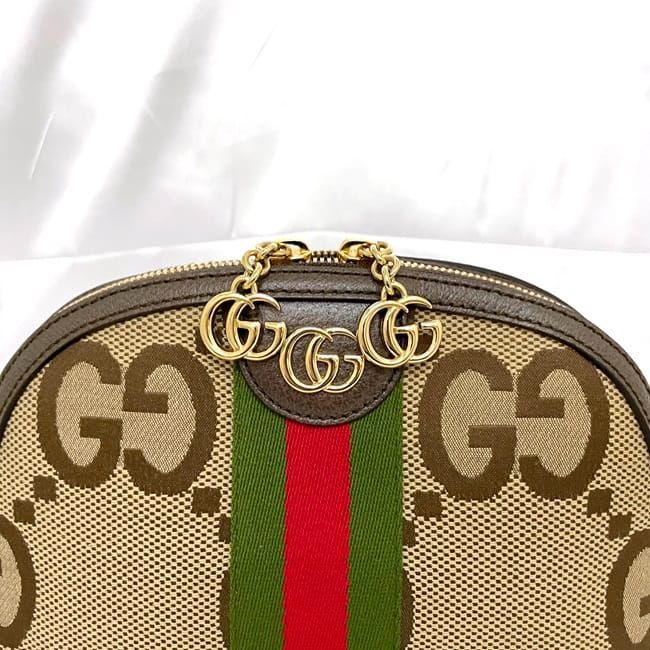Gucci Shoulder Bag Beige Brown Sherry Marmont