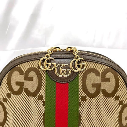 Gucci Shoulder Bag Beige Brown Sherry Marmont