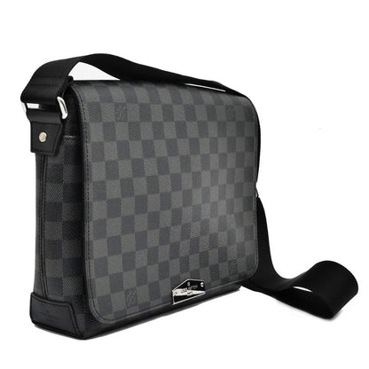Louis Vuitton Damier Graphite District PM NV2 N40349 Shoulder Bag Black