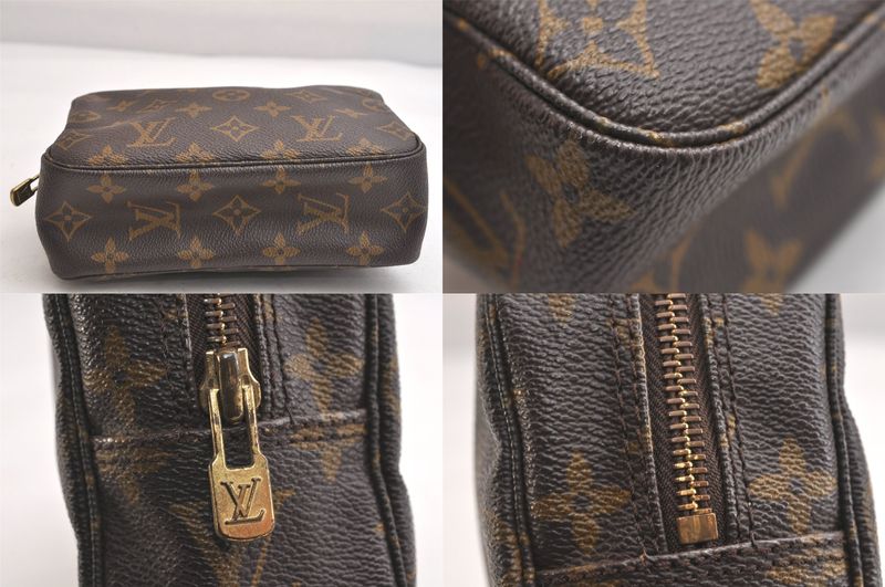 Louis Vuitton Monogram Trousse Toilette 18 Clutch Handbag M47526 LV 3351n