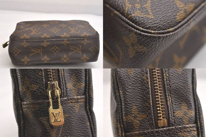 Louis Vuitton Monogram Trousse Toilette 18 Clutch Handbag M47526 LV 3351n