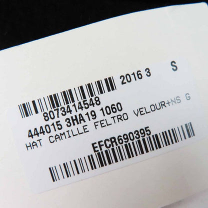 Gucci 444015 Taiga Rabbit Felt Hat Black S Women's